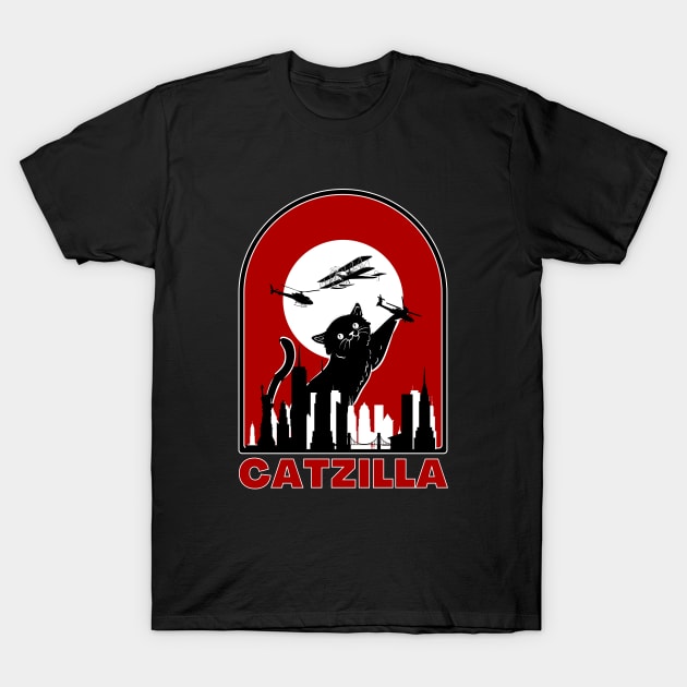 Catzilla T-Shirt by FullOnNostalgia